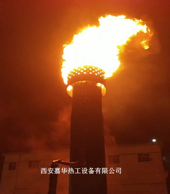齊河某廠焦爐煤氣放散點火成功