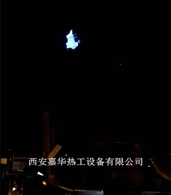日照鋼廠第二套高爐煤氣點火成功