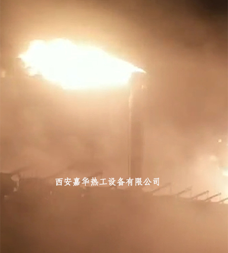 黑龍江焦化廠焦爐煤氣放散點火成功