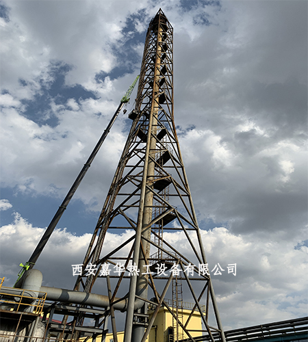 寧夏焦化廠焦爐煤氣放散點火施工