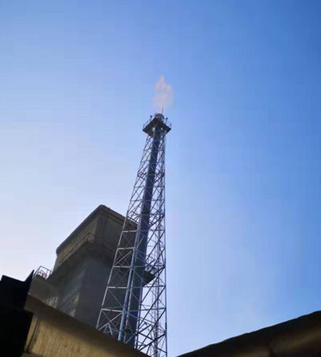 河北張家口焦爐凈煤氣放散點火成功