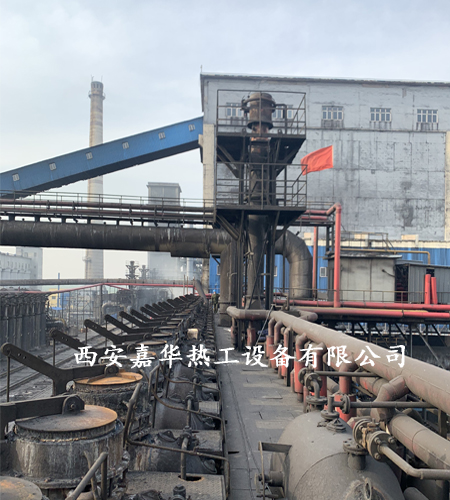河北焦化廠8套焦爐放散點火施工中